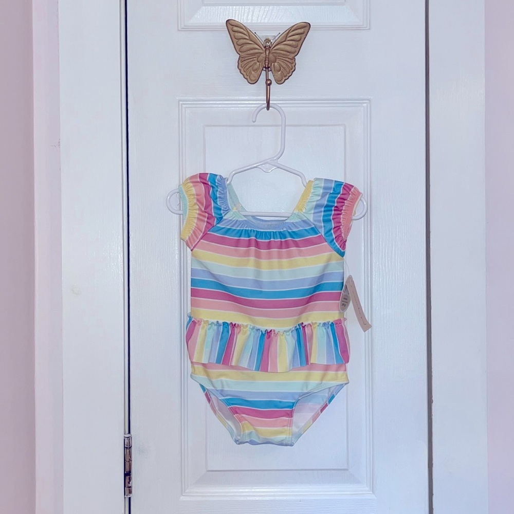 First impressions New 18 month swimsuit multicolored UPF 50